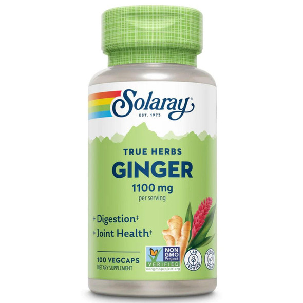 Solaray Ginger Root 550mg 100 Caps 