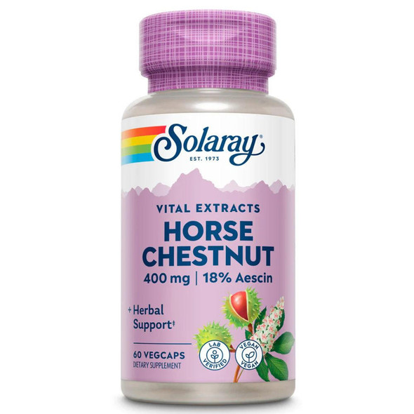  Solaray Horse Chestnut Extract 400mg 60 Capsules 