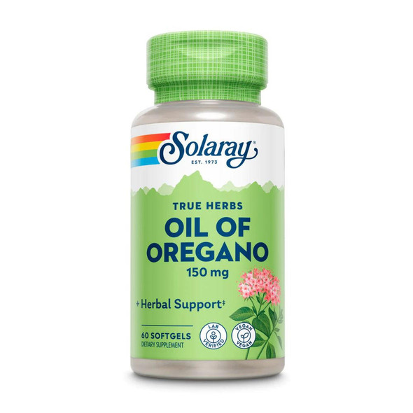  Solaray Oil of Oregano 150mg 60 Softgels 