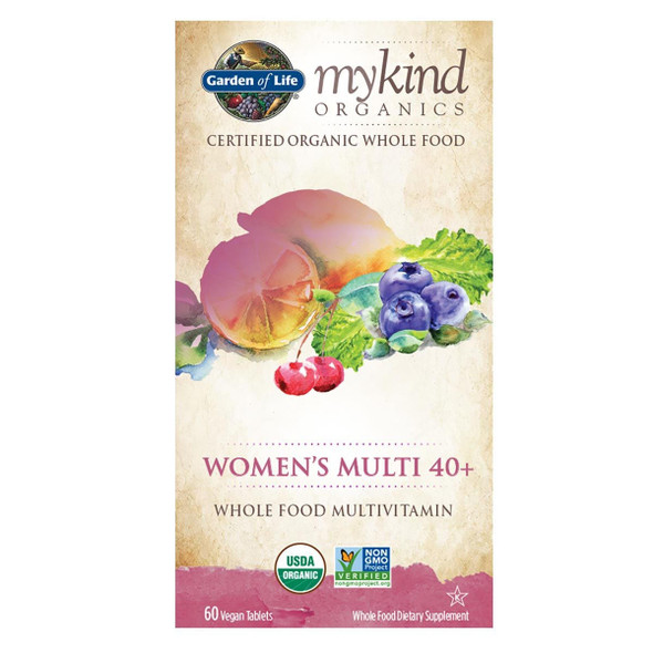  Garden of Life myKind Organics Women's Multi 40+ 60 Tabs 