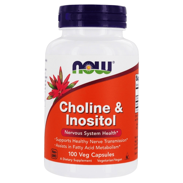  Now Foods Choline & Inositol 250/250 Mg 100 Capsules 