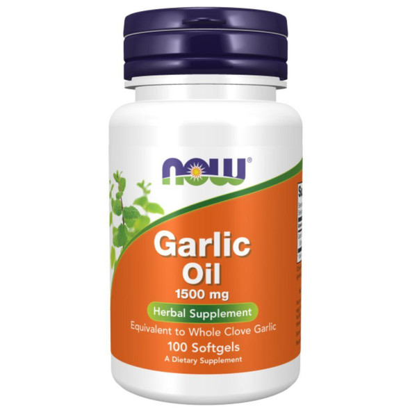  Now Foods Garlic Oil 1500 Mg 100 Softgels 