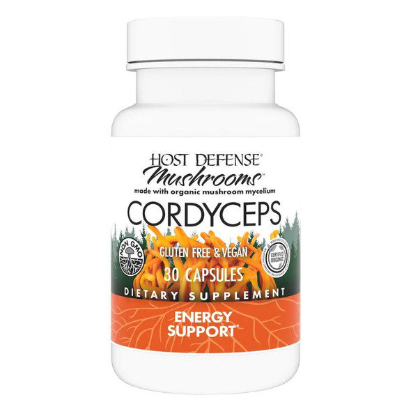 Fungi Perfect Host Defense Cordyceps 30 Capsules 