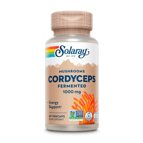  Solaray Fermented Cordyceps 60 Capsules 