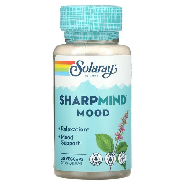  Solaray Sharp Mind Nootropics Mood 30 Capsules 
