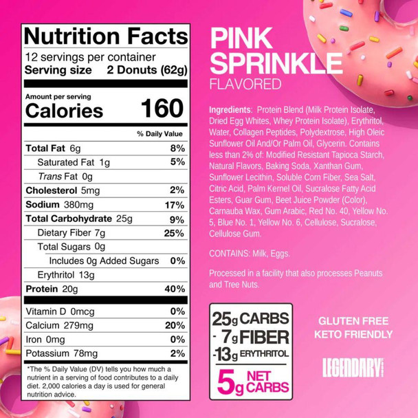  Legendary Foods Protein Donuts 12 Box 
