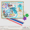 Crafting is the best bit of the day - Sparkle Unicorn digi stamp download printable
