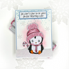 Theo Penguin Winter Snowy Days USB - printable digital stamps, card making, craft, sticker, junk journal, scrapbook