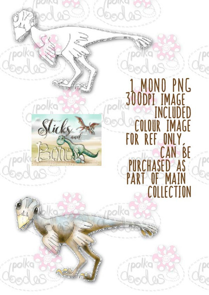 Sticks & Bones - Dinosaur 3 - Digital Stamp CRAFT Download