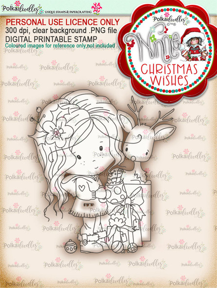 All Wrapped Up - Winnie Christmas Wishes digi scrap printable download