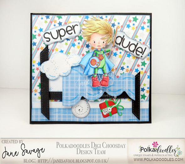 LITTLE DUDES SUPERHERO - Clear Stamp
