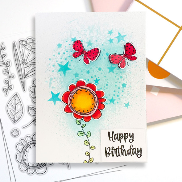 Hello Friend 4 x 6" photopolymer stamp set