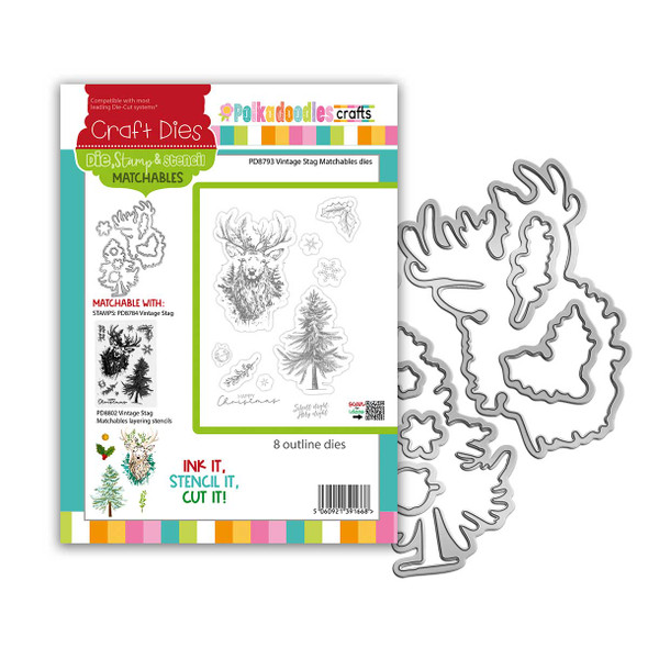 Vintage Stag dies  for Craft card making