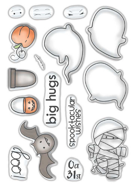 Spooktacular - Halloween clear stamp set
