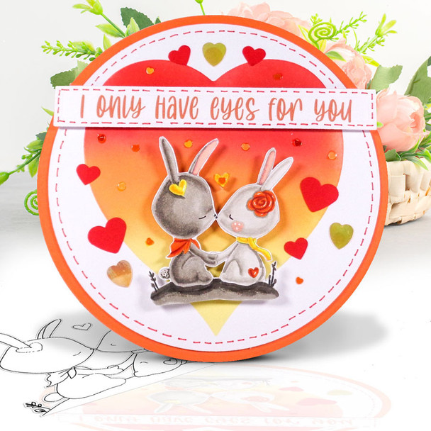 Together Always (precoloured) Love Always printable craft digital stamp download with free SVG /DXF files