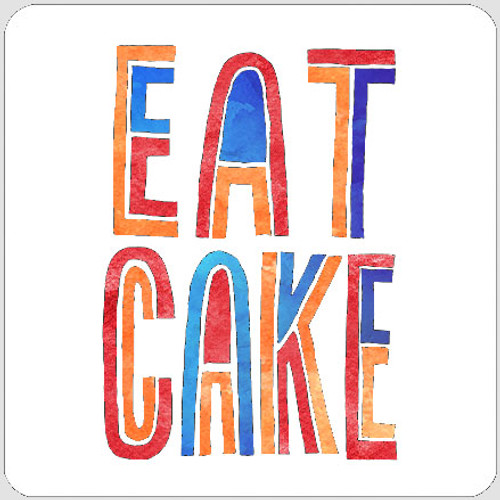 Layered Eat Cake Stencil