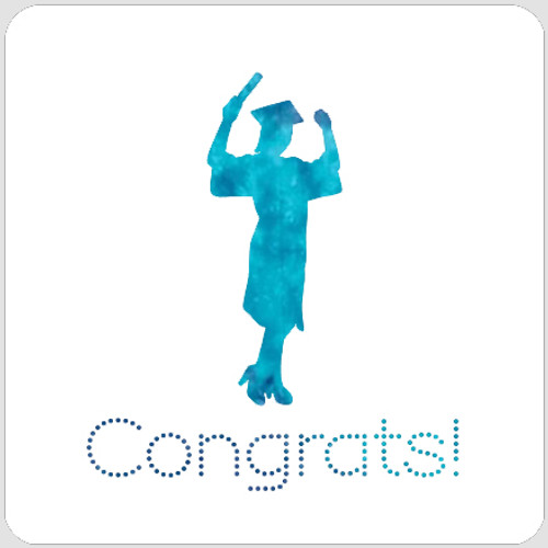 Girl Congrats Stencil