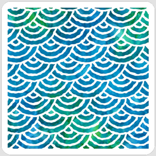 Fish Scales Stencil