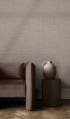Rustic Weft Stone Wallpaper