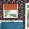 Physic Garden Navy Wallpaper