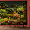 Arley Garden Dusk Bespoke Mural 