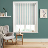 Petal Stripe Teal Roller Blind