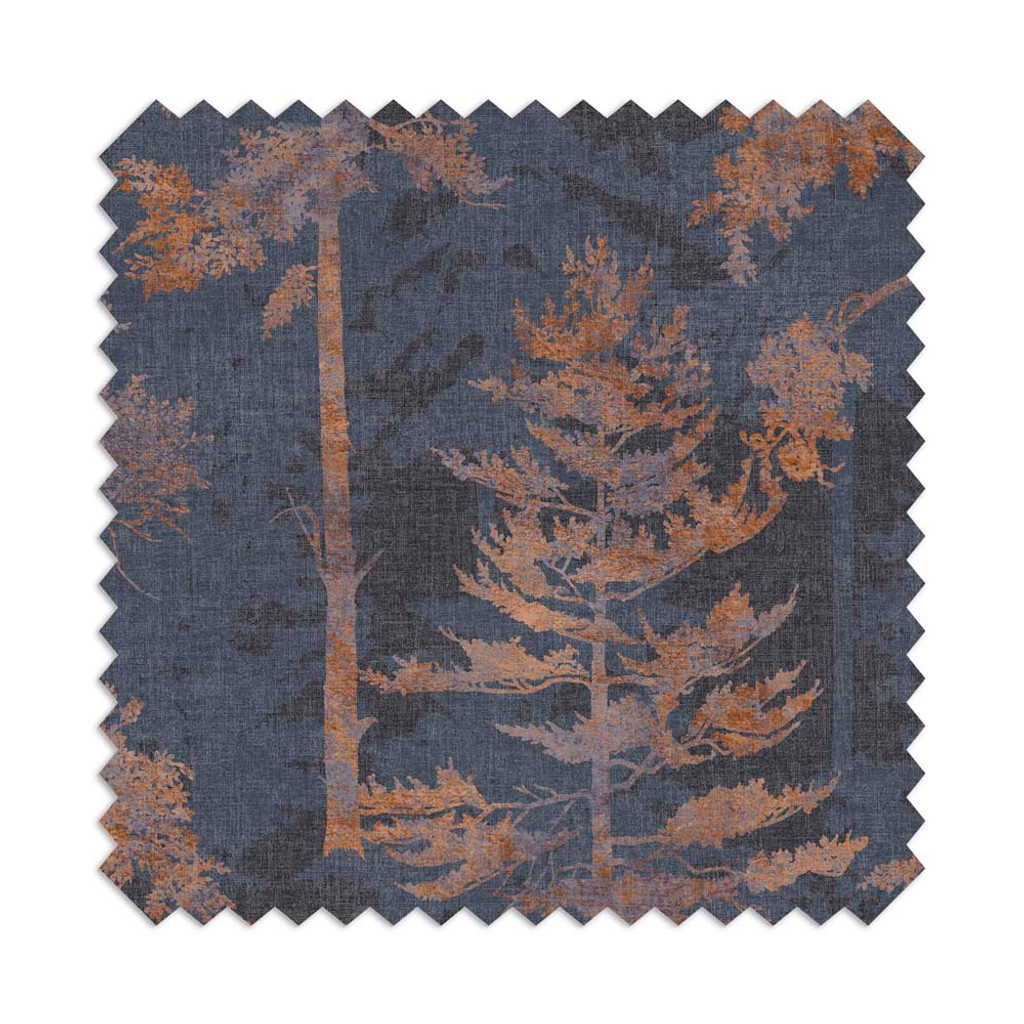 Norse Forest Rollvorhang Marineblau & Barke