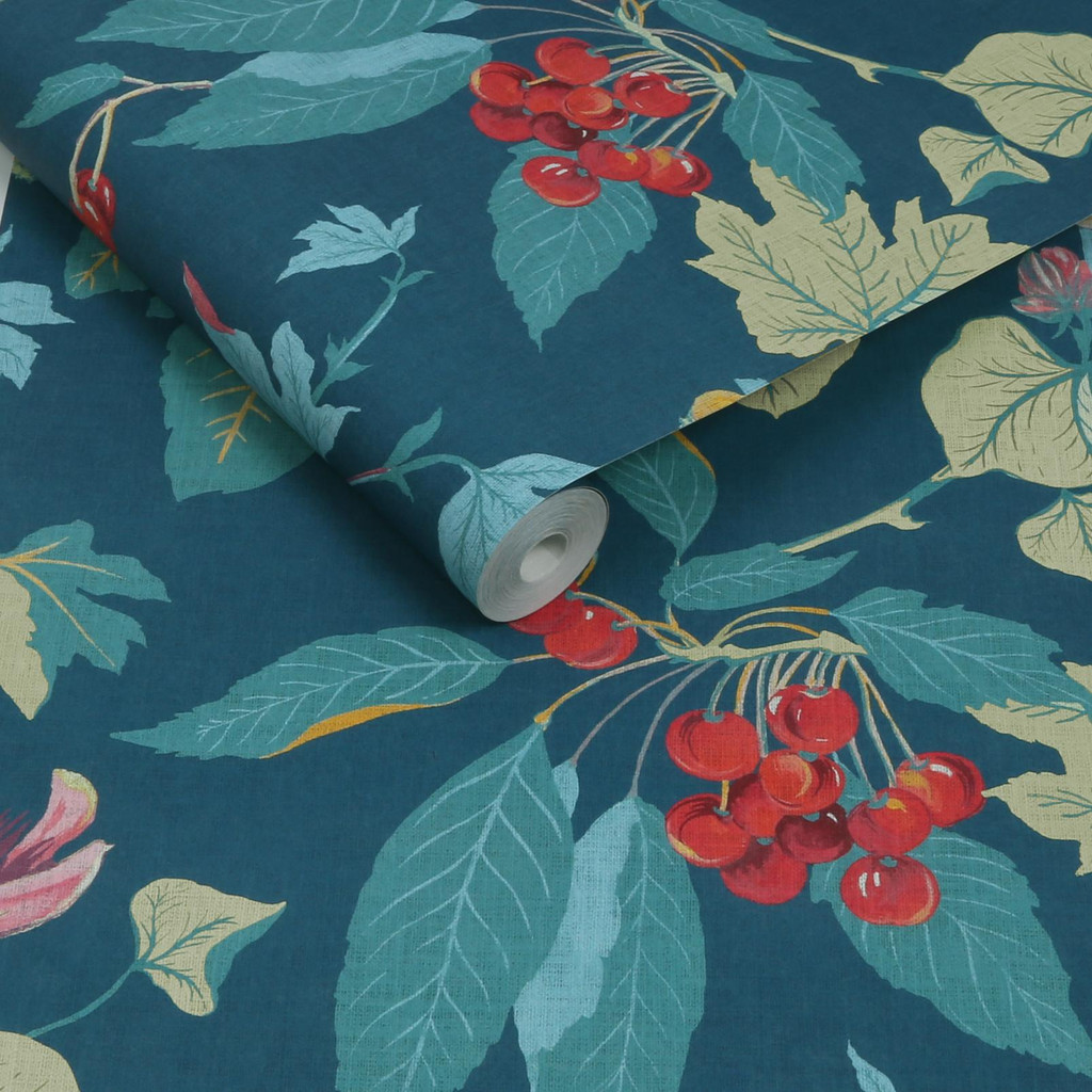 Craftwork Trail Navy Wallpaper - 130280_ROLLSHOT_01.jpg