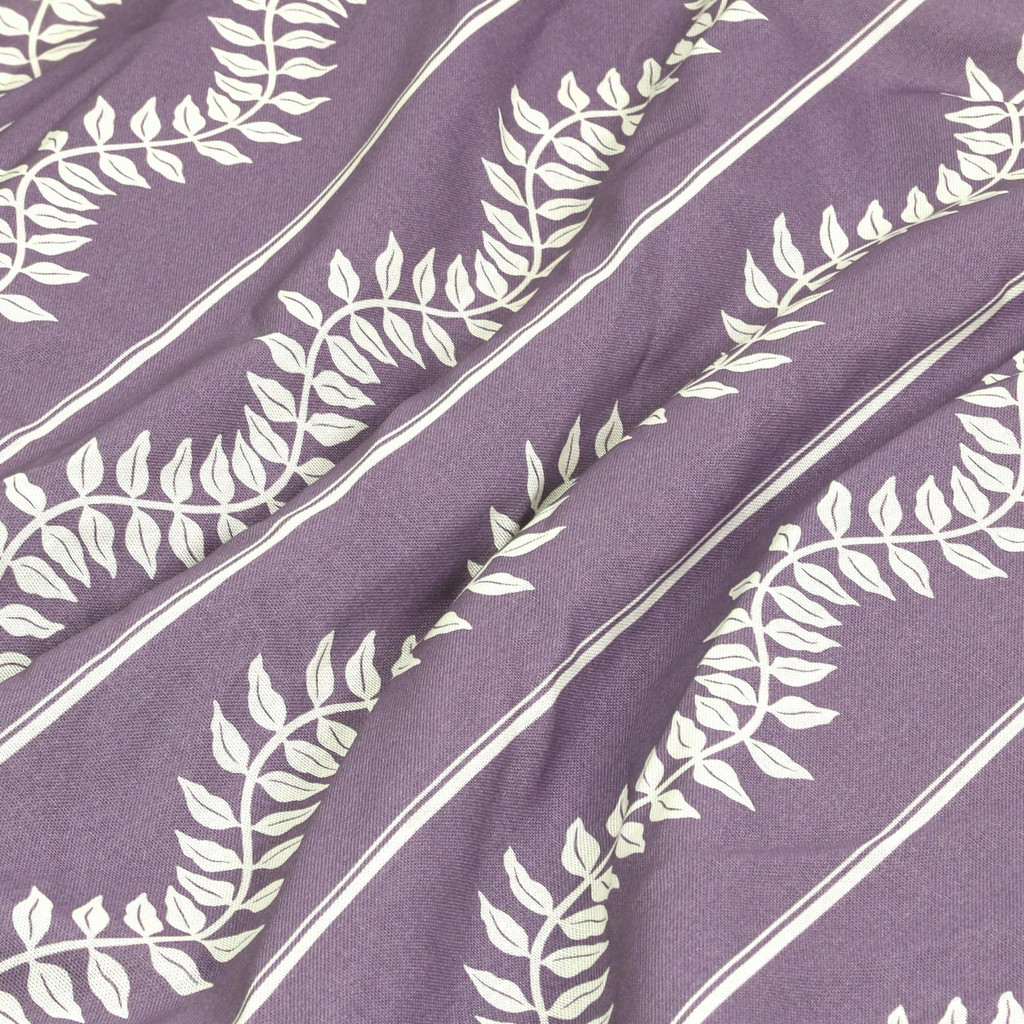 Laurel Leaf Stripe Purple Curtain - 131585cur_FABRIC_01.jpg