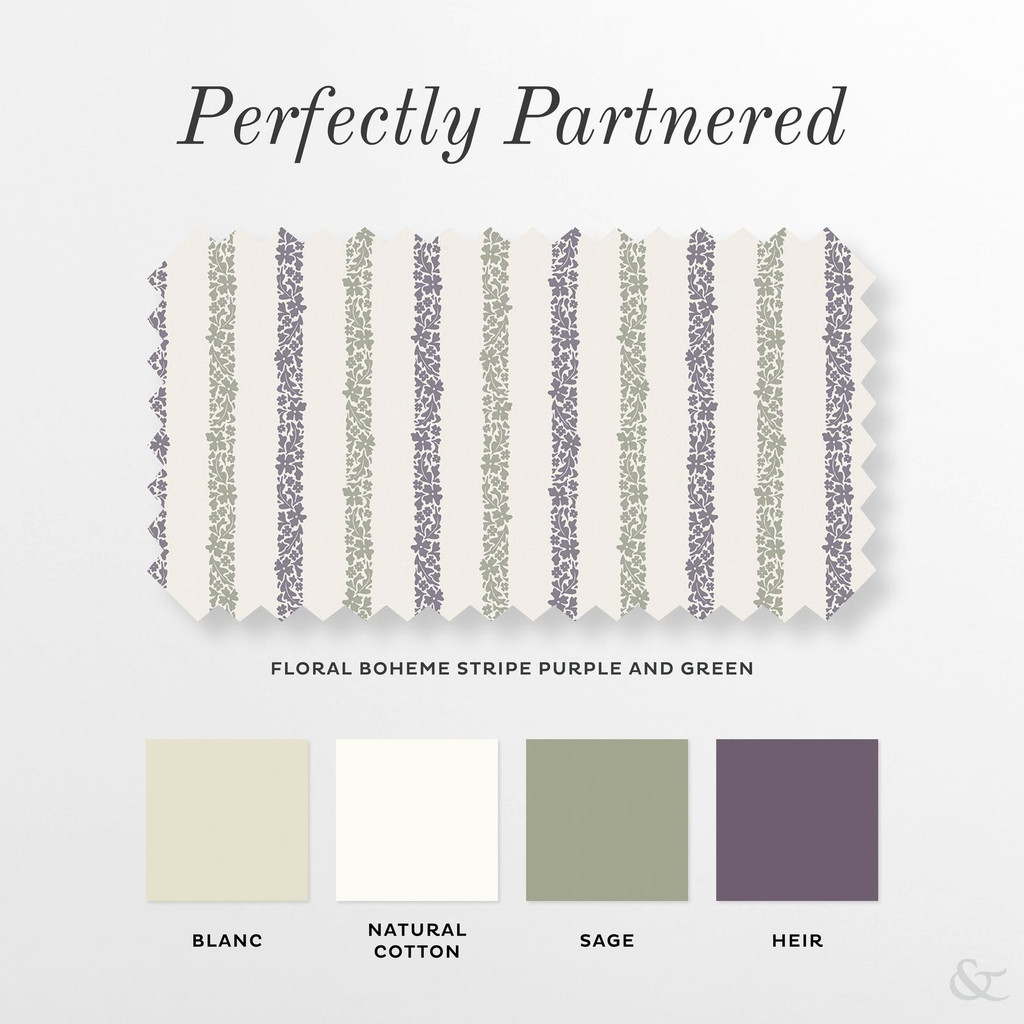 Floral Boheme Stripe Purple and Green Roman Blind - 131661rom_COORDINATES_01.jpg
