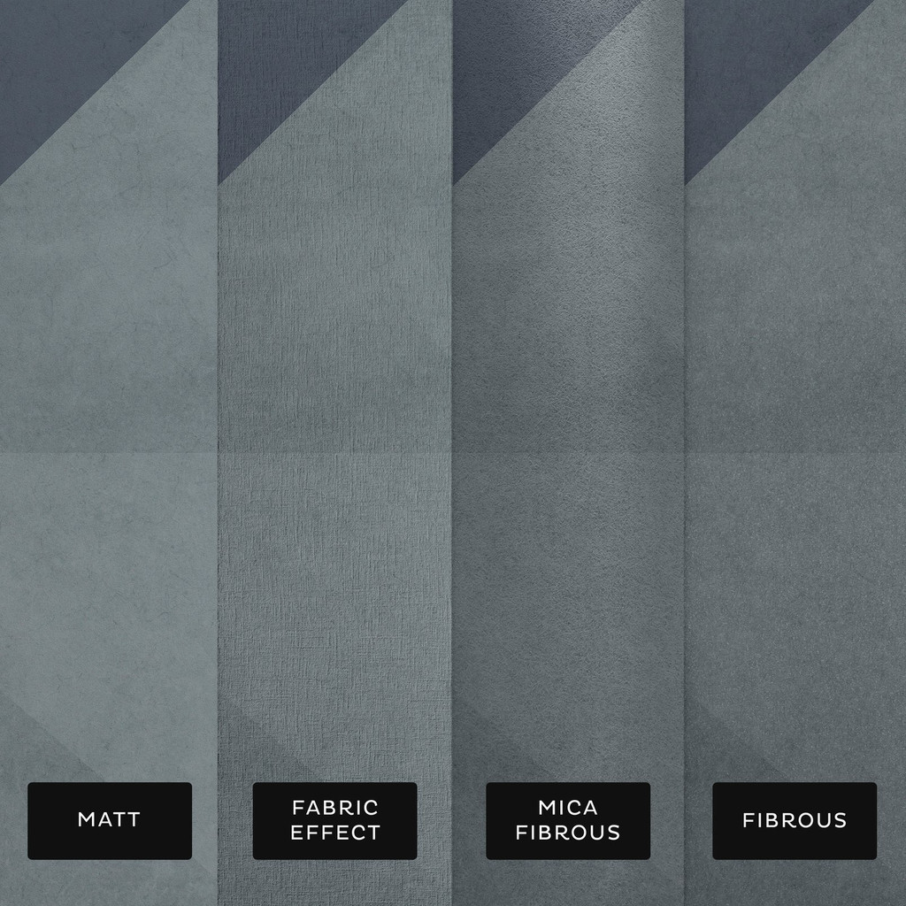 Abstract Geo Blue & Grey Bespoke Mural