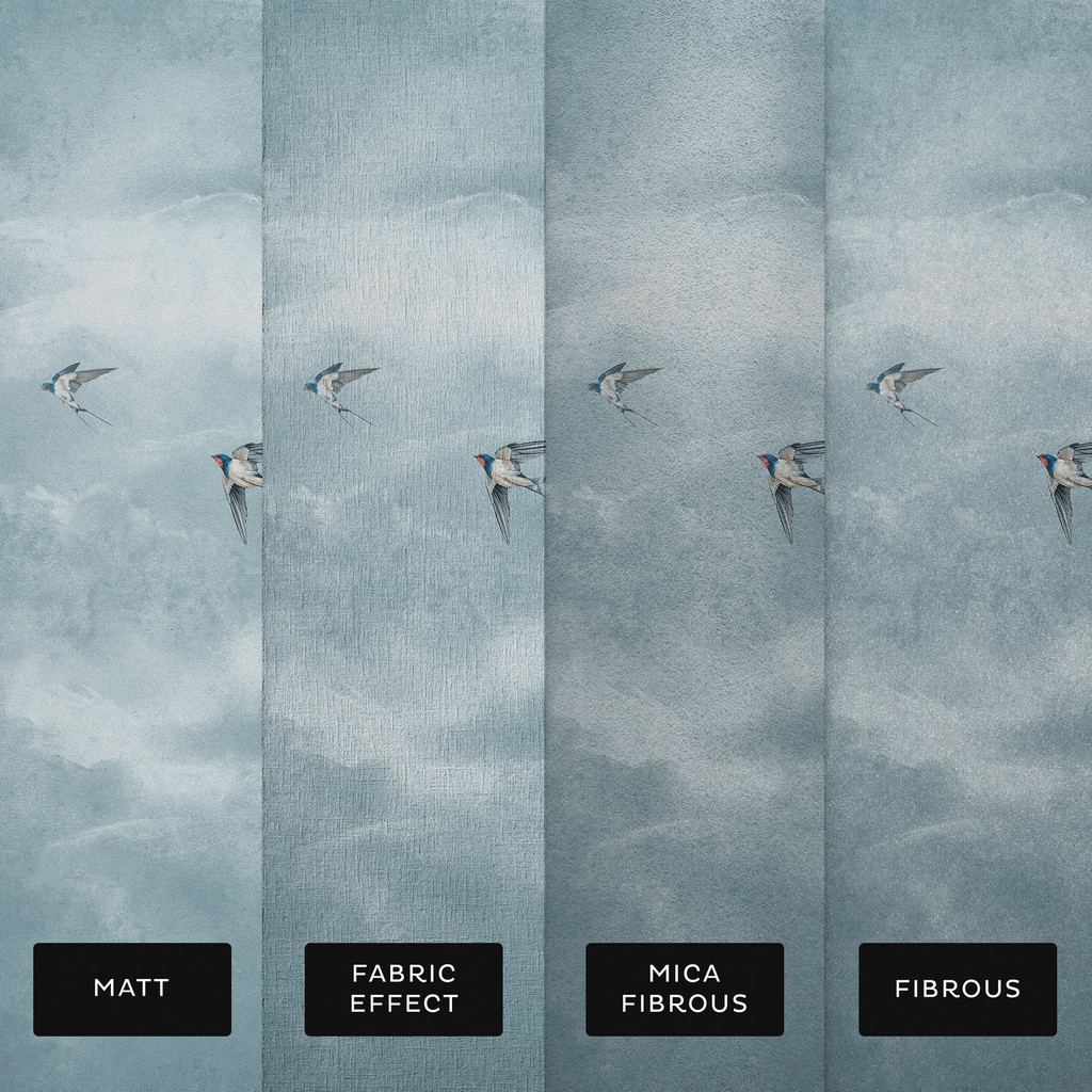 Flight of Swallows Daybreak Bespoke Mural