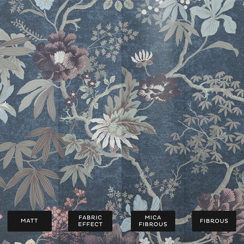 Kimono Teal Bespoke Mural