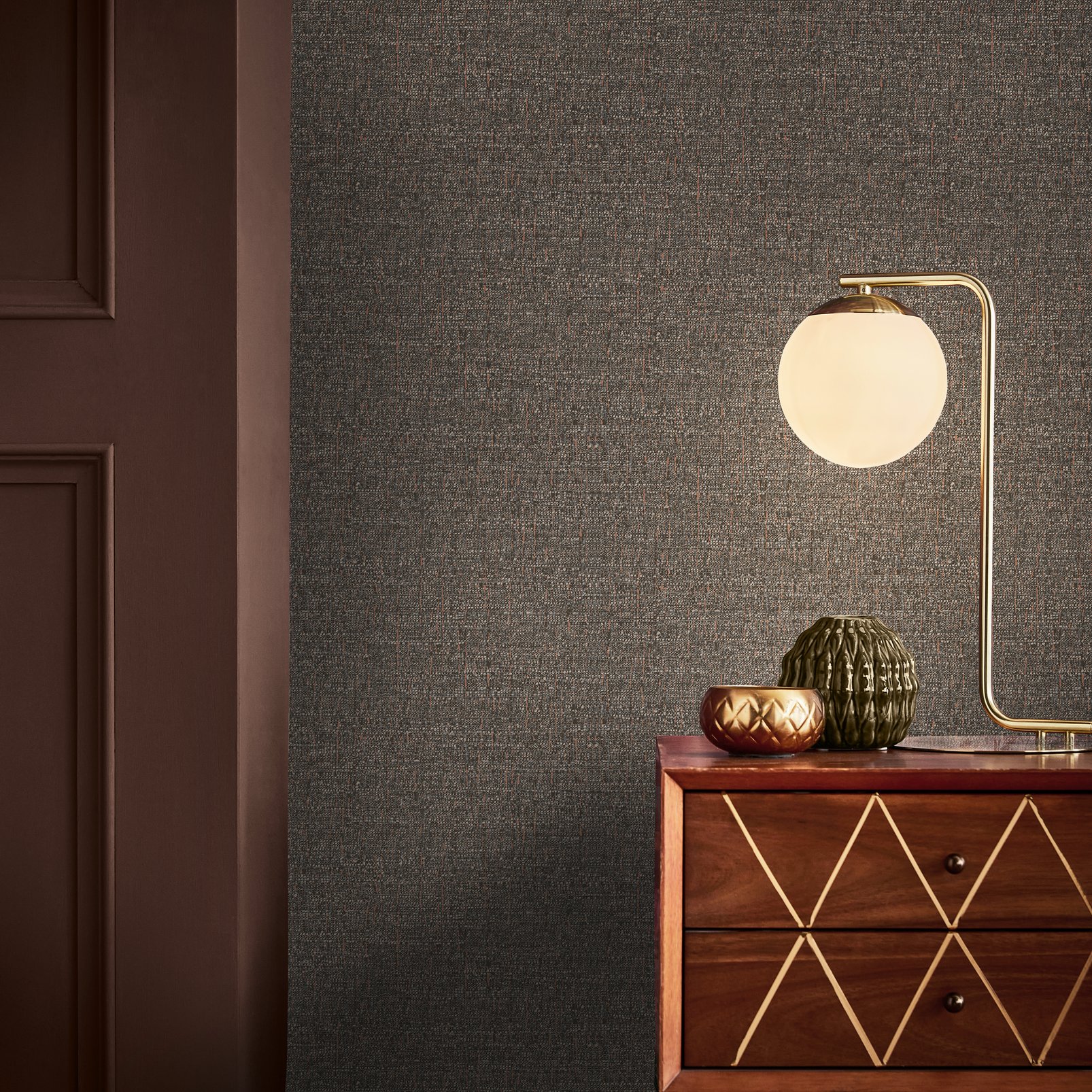 Papier peint Albion Texture Chocolat