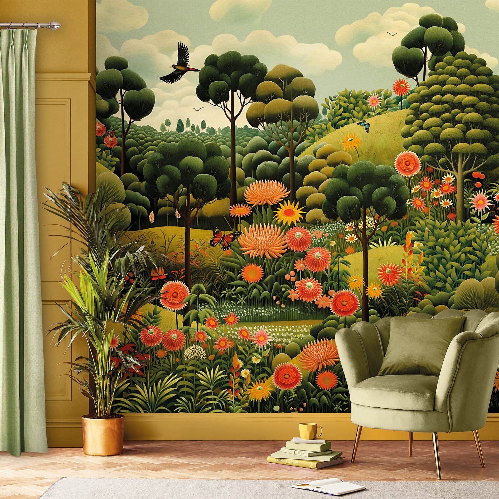 Arley Garden Day Bespoke Mural 