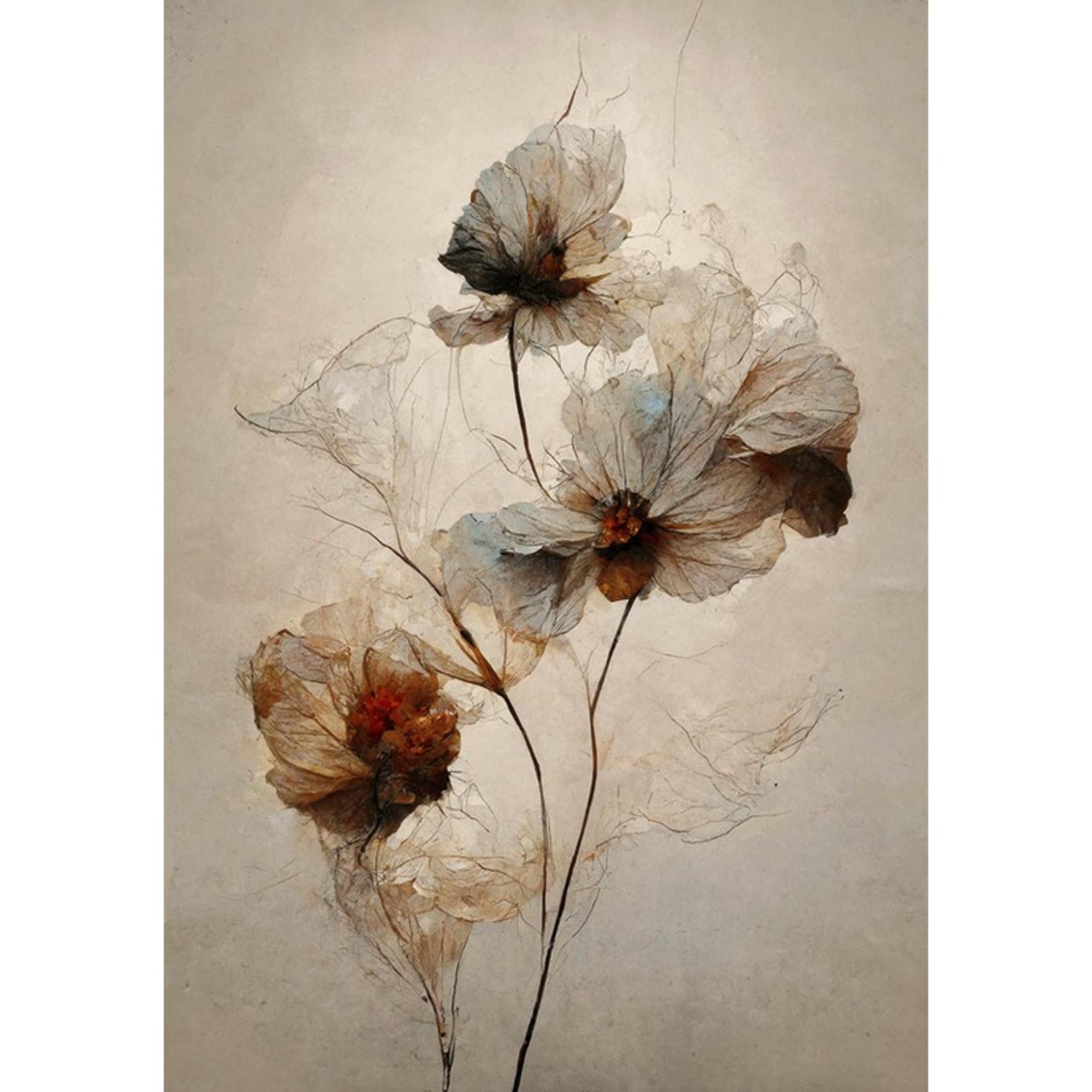 Delicate Floral Natural Wall Art