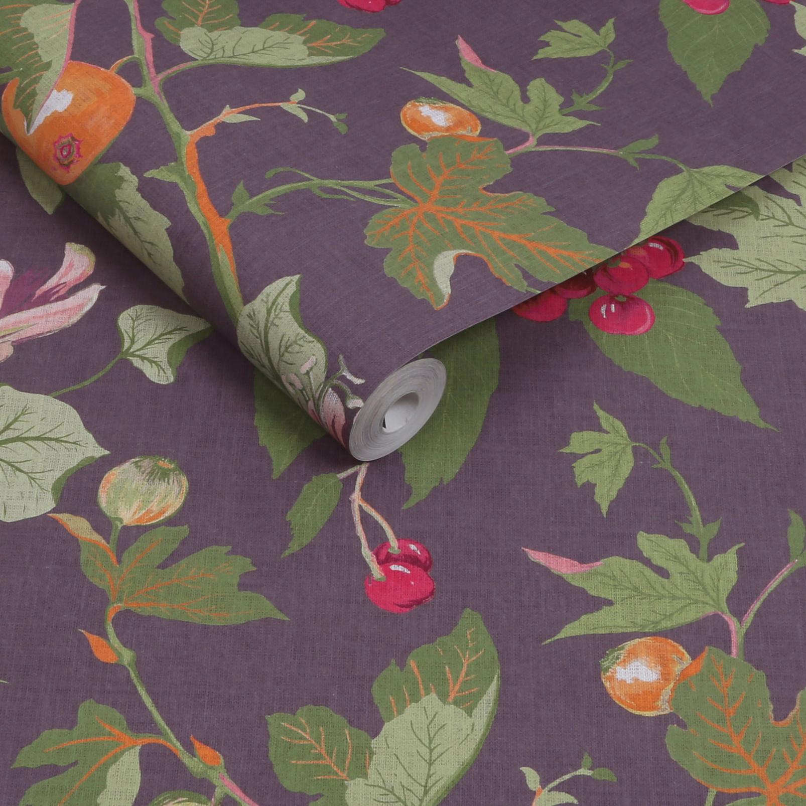 Craftwork Trail Plum Wallpaper