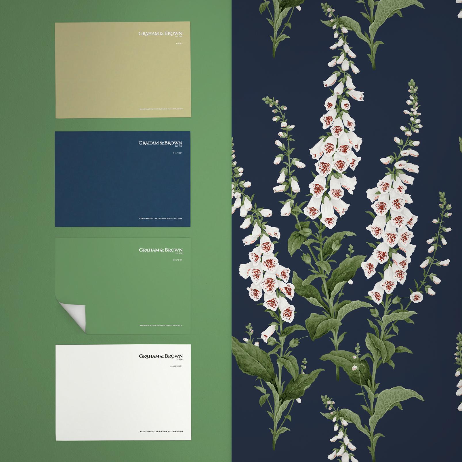 Foxglove Midnight Wallpaper