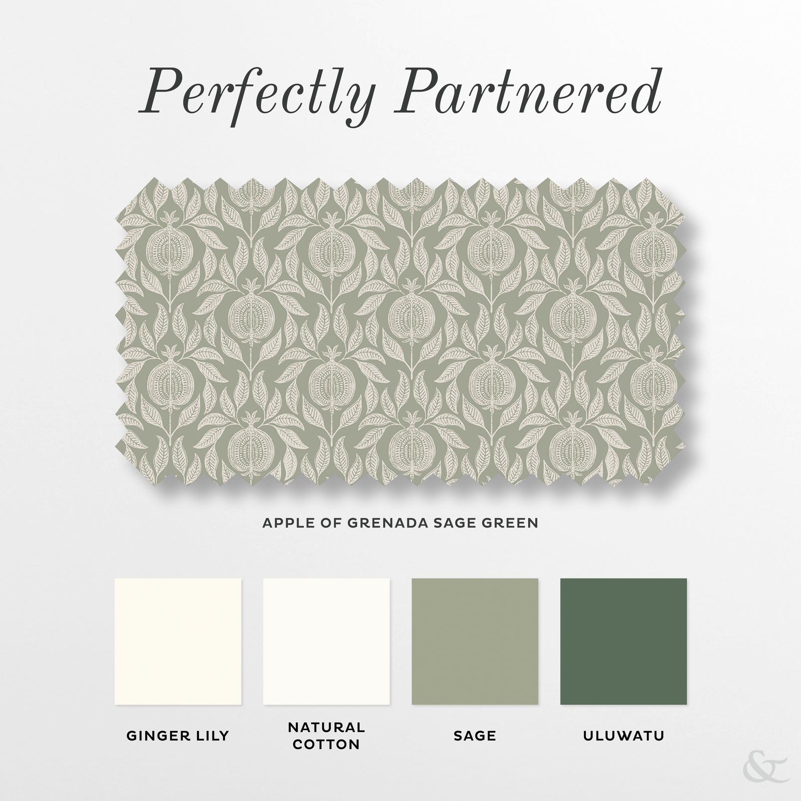 Apple of Grenada Sage Green Roller Blind