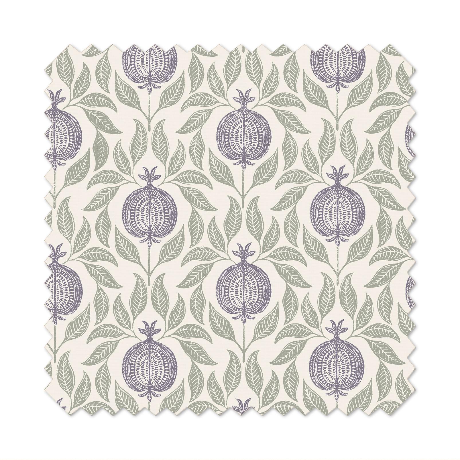 Apple of Grenada Purple and Sage Roller Blind