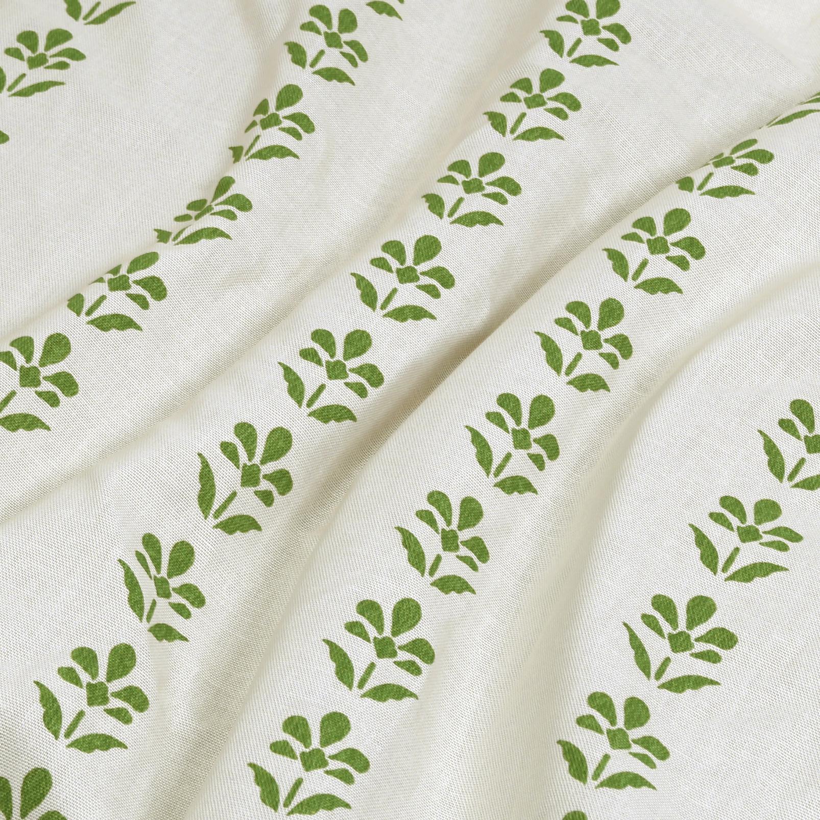 Petal Stripe Apple Green Roller Blind