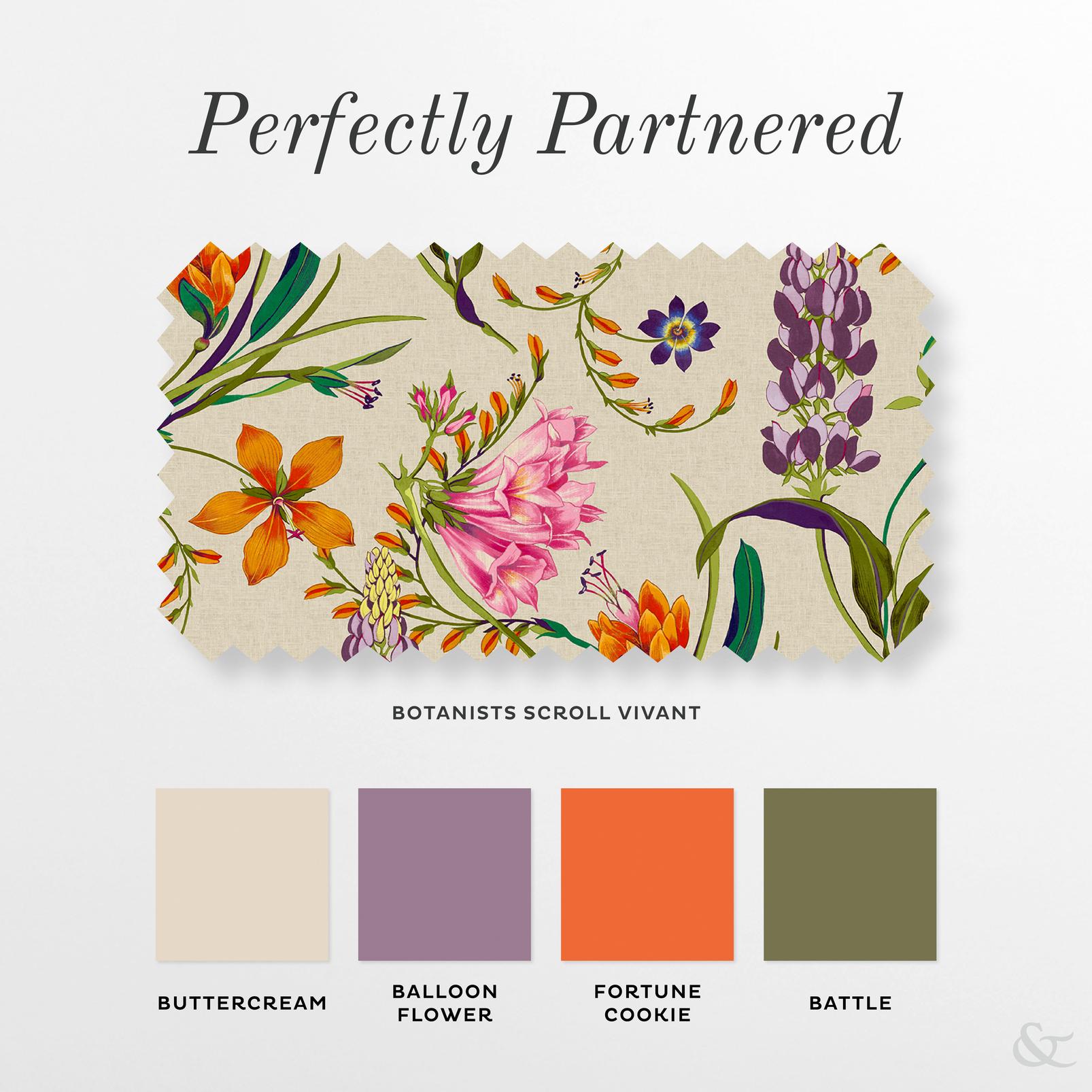 Botanists Scroll Vivant Roller Blind