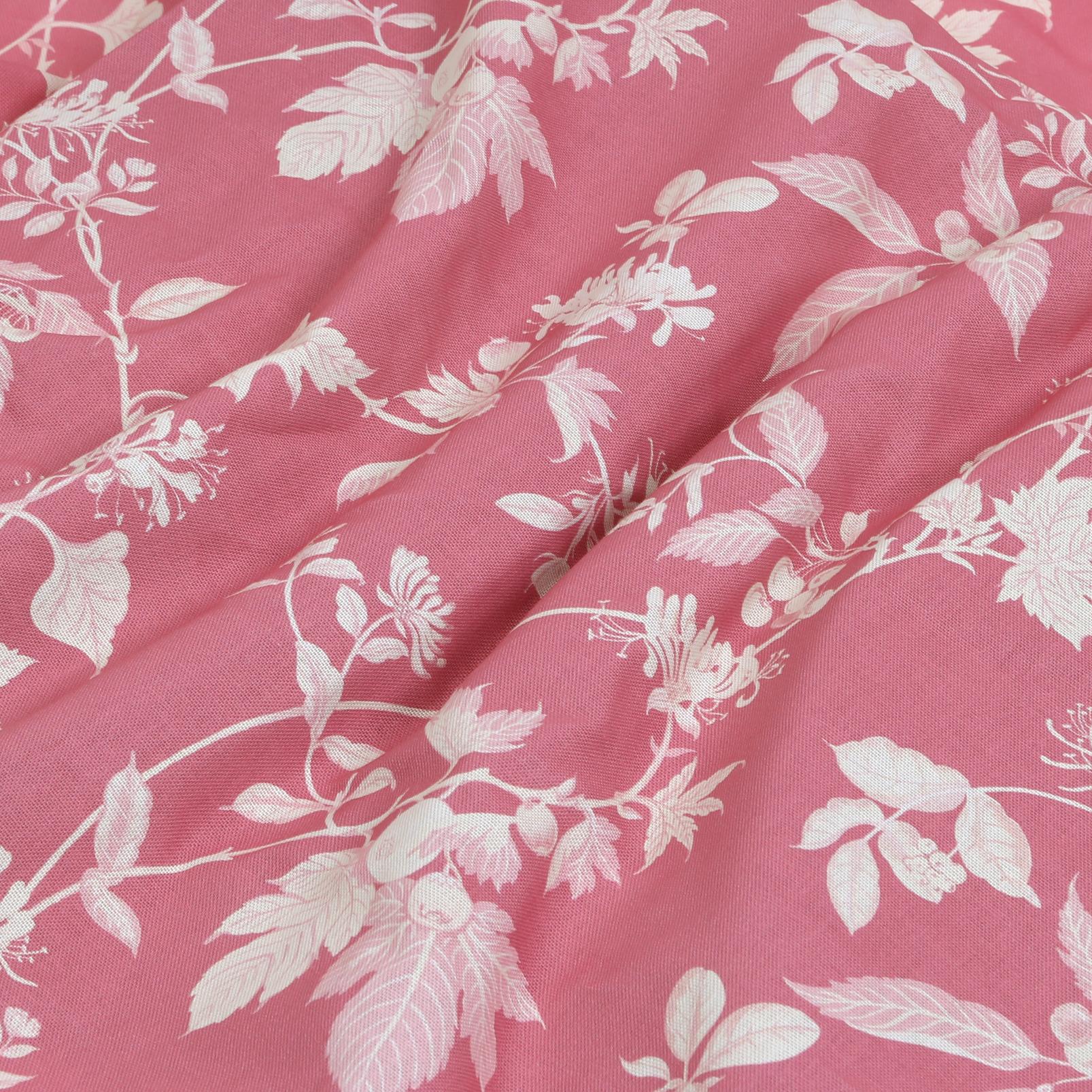 Garden Vine Pink Roller Blind