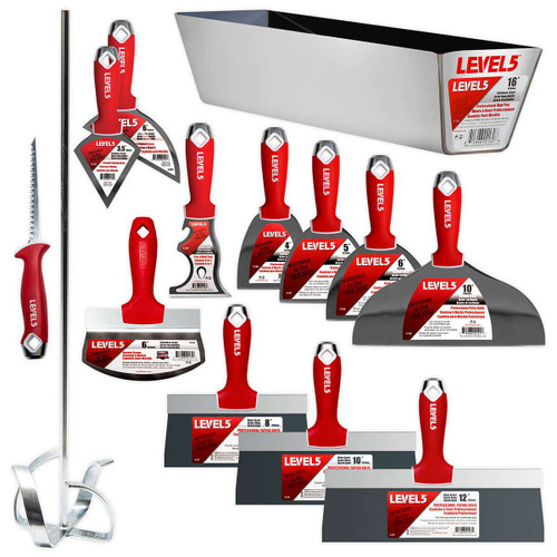 Level5 blue steel drywall hand tool set SKU 5-610