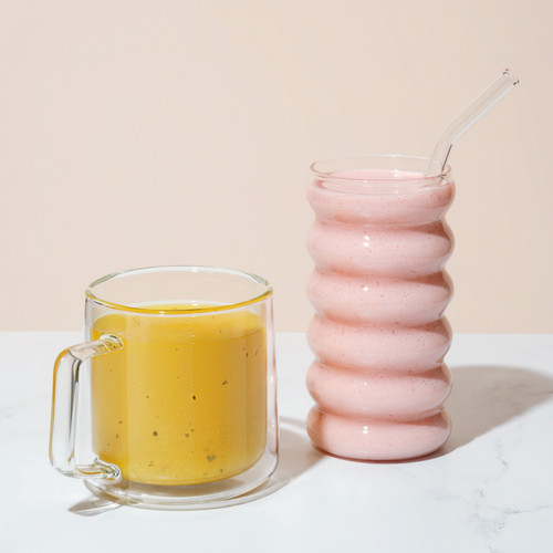 Boon Broth and Boon Collagen Reviver made and in glass  square