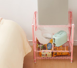 Mini Fridge Stand Shelf Metal Wire College Apartment Must Haves  Adjustable Height Rack Pink Furniture Space Saving Dorm Room Storage