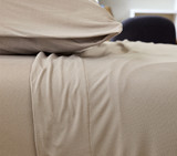 Twin XL Bed Sheets High Quality Dorm Bedding Beige Microfiber Sheet Set College Essentials