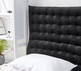 Guys Dorm Decor Black Pillow Headboard College Student Must Haves Cushion Wall Panel Twin XL Bedding Essentials