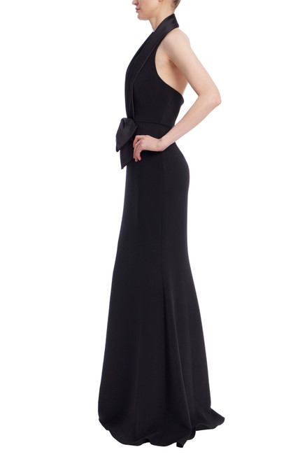 Black | Tudexo Halter Gown Side