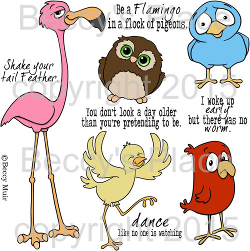 Feathered Friends digital stamps